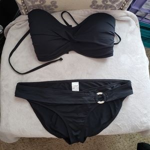 Black bandeau Skye bikini